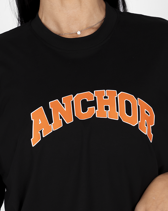 ANCHOR BLACK ORANGE T-SHIRT